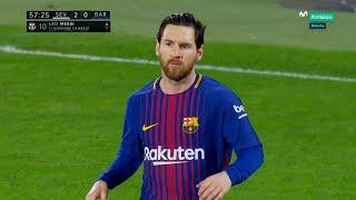 Lionel Messi vs Sevilla (Away) 2017-18 English Commentary HD 1080i