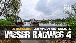 Weserradweg: 25 Highlights | von Minden nach Nienburg