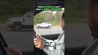 Defender VS Land Cruiser #viral #shorts #shorts #defender #landcruiser