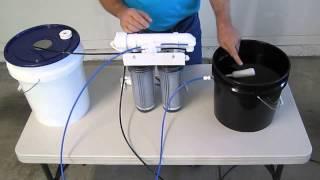 How to install an automatic shut off valve on a reverse osmosis system.