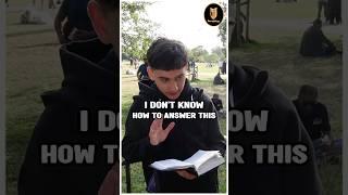 Christian's Reaction To Bible Contradiction | Hashim | Speakers Corner