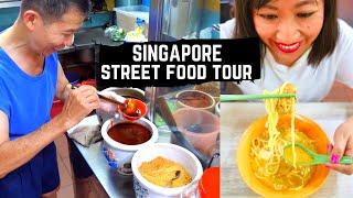 SINGAPORE STREET FOOD tour | Best street food in Singapore | UNIQUE SINGAPOREAN street food