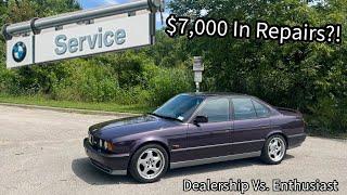 Comparing a Dealership Inspection of My Euro BMW E34 M5 Vs. My Own  "Expert" Inspection