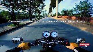 Morning Ride in Bengaluru CITY | TRIUMPH THRUXTON - EXHAUST NOTE ONLY |  |4K |