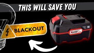 Get ready for blackouts. Emergency Light. Use Parkside, DeWalt, Bosch or any brand.