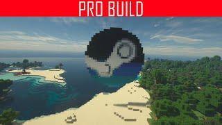Minecraft : Steam Logo Build Challenge