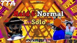 Roblox: Touhou Tower Assault | TTA - Raid 6 Normal Solo