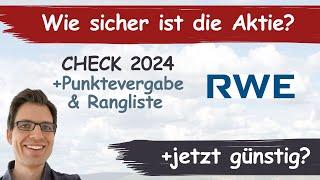 RWE Aktienanalyse 2024: Wie sicher ist die Aktie? (+günstig bewertet?)