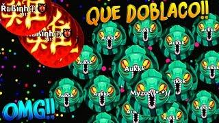 UN DOBLACO ESPACIAL & REVENTANDO ABUSONES!! | +50k | Agar.io | Rubinho vlc