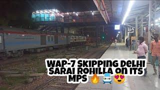 #Full_Speed | #WAP-7 | #Delhi_Sarai_Rohilla(DEE) | @RAIL ENTHUSIASTIC  | #Shorts