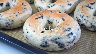 올리브 덕후라면 강추! 블랙 올리브 베이글 만들기 Olive Bagel Recipe