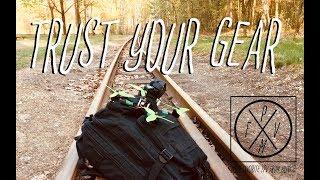 "Trust your gear" FPV freestyle over water and bando train tracks