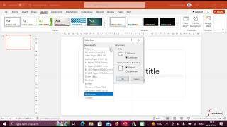 How to set an A3 size on powerpoint