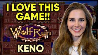 Awesome Comeback! Discovered This AWESOME Keno Game! Wolf Run And Davinci Diamonds Keno!