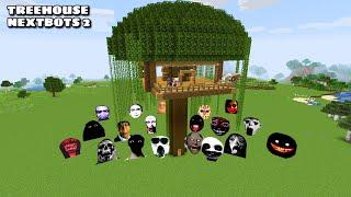 SURVIVAL TREE HOUSE PART 2 WITH 100 NEXTBOTS in Minecraft - Gameplay - Coffin Meme