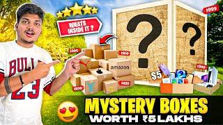 Unboxing 10 MYSTERY BOXESWorth ₹ 5Lakhs Iphone 14ProMaxAagaya - Ritik Jain Vlogs