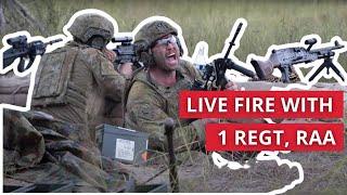 Live Fire w/ 1 Regt, RAA