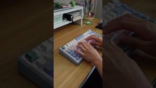 keyboard unboxing ⌨️ aula f75 LEOBOG repear linear switch #keyboard #keyboards #keyboardasmr #asmr