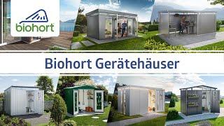 Biohort Gerätehäuser Sortiment 2024 - Ein kurzer Überblick