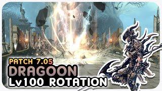 DRAGOON Level 100 Standard Rotation Showcase | 2.50s | 2 Mins + Pot | Dawntrail Patch 7.05