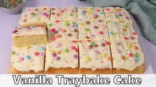 Vanilla Traybake Cake Recipe