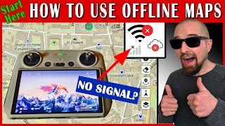 How to use OFFLINE MAPS with your DJI RC controller | Guide