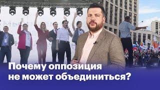 Почему оппозиция никак не может договориться и объединиться?