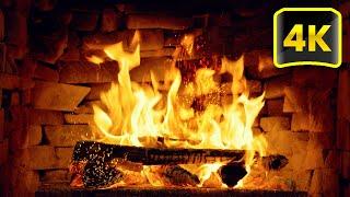 The Best 4K Relaxing Fireplace with Crackling Fire Sounds 3 Hours  Fireplace Screensaver 4K for TV