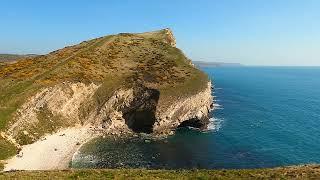 Worbarrow Bay side of Tyneham Village