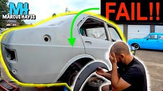 EPIC FAIL installing wide arches to my Mk2 Ford Escort!!  #WideBody