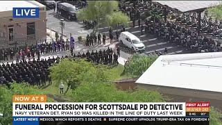 Funeral procession held for fallen Scottsdale Police detective