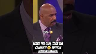 FAMILY FEUD FUN! (LEAVE GUN, TAKE CANNOLI ! Edition) FRESH REWIND #comedy #fail #funny #teacher