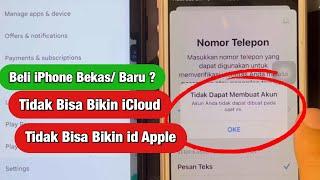 Tutorial Tidak Dapat Membuat Akun iCloud - Akun Anda Tidak Dapat Dibuat Saat Ini