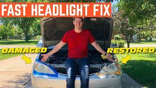 How To RESTORE Your Headlights To New In FIVE Minutes