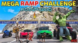 Mega Ramp Challenge In Gta 5 | Double Mega Ramp Challenge | Gta 5 Gameplay | #52