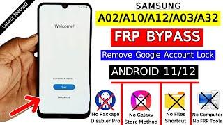 Samsung A02,A10,A12,A03 FRP Bypass| Finally Without PCRemove Google Account Bypass Android 11/12