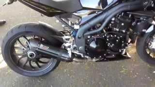 Speed Triple 1050 with Mivv Suono Black Steel exhaust