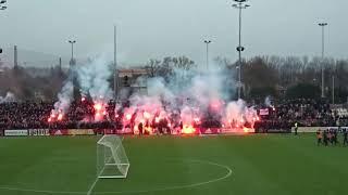 Ultras Ajax at last training before the match agains Feyenoord 20/01/2018