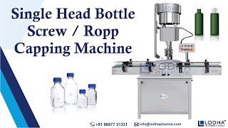 Single Head Bottle Screw ROPP Capping Machine