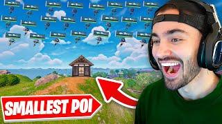 I Got 100 Players to Land at the SMALLEST POI in Fortnite History!