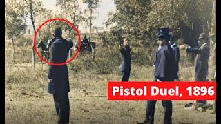 Colorized Historical Video - Pistol Duel [4k upscaled]