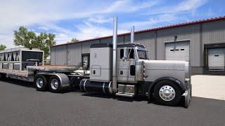 Peterbilt 379 - (Moving Big Air Conditioners) - Straight Piped CAT - American Truck Simulator