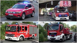 [Großeinsatz Härterei] Einsatzfahrten Feuerwehr Bochum