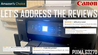 Canon Pixma G3270 Wireless Inkjet Printer, Quick Review, Setup, Installation Canon Printer