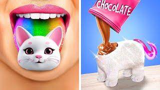 Pets CHAOS!  Watch What These Crafts Did to This Cat! COOL Gadgets for Pet Owners by 123GO! Zoo