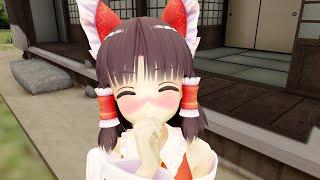 【VR 360 4K 3D】霊夢とキスをするVR ~A virtual kiss with Reimu~