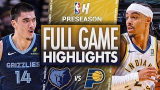 Memphis Grizzlies vs Indiana Pacers - Full Game Highlights | October 14, 2024 NBA Preseason