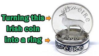 Making a ring from an Irish silver coin