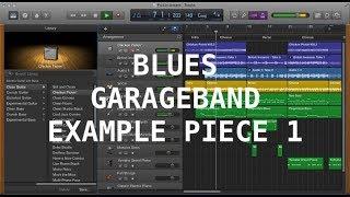 Blues Garageband piece example (With smart drummer)