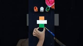 Indian flag painting on matchbox#indianflag #india #viralshorts #independenceday #ytshorts_